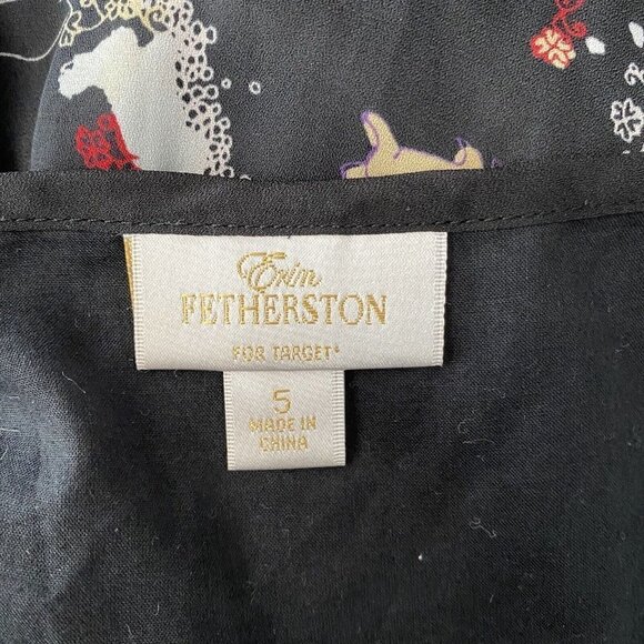 Erin Fetherston For Target Bunny Print Dress Juniors Size 5 Girls Youth - Picture 6 of 8